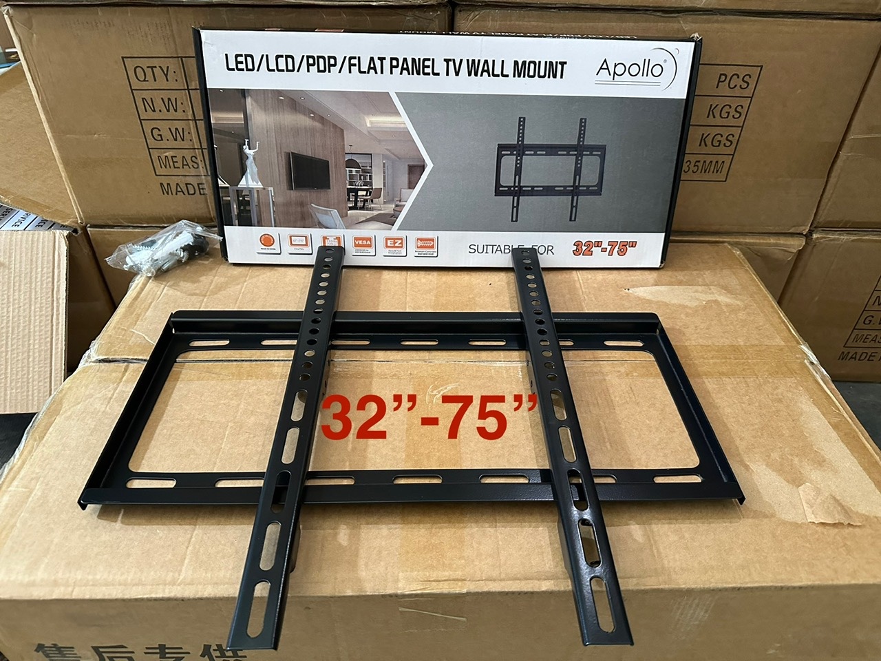 Khung treo tivi từ 26 inch đến 75 inch tải trọng 50kg, Loại dày, chắc chắn, nặng 1.2kg - Hàng nhập khẩu