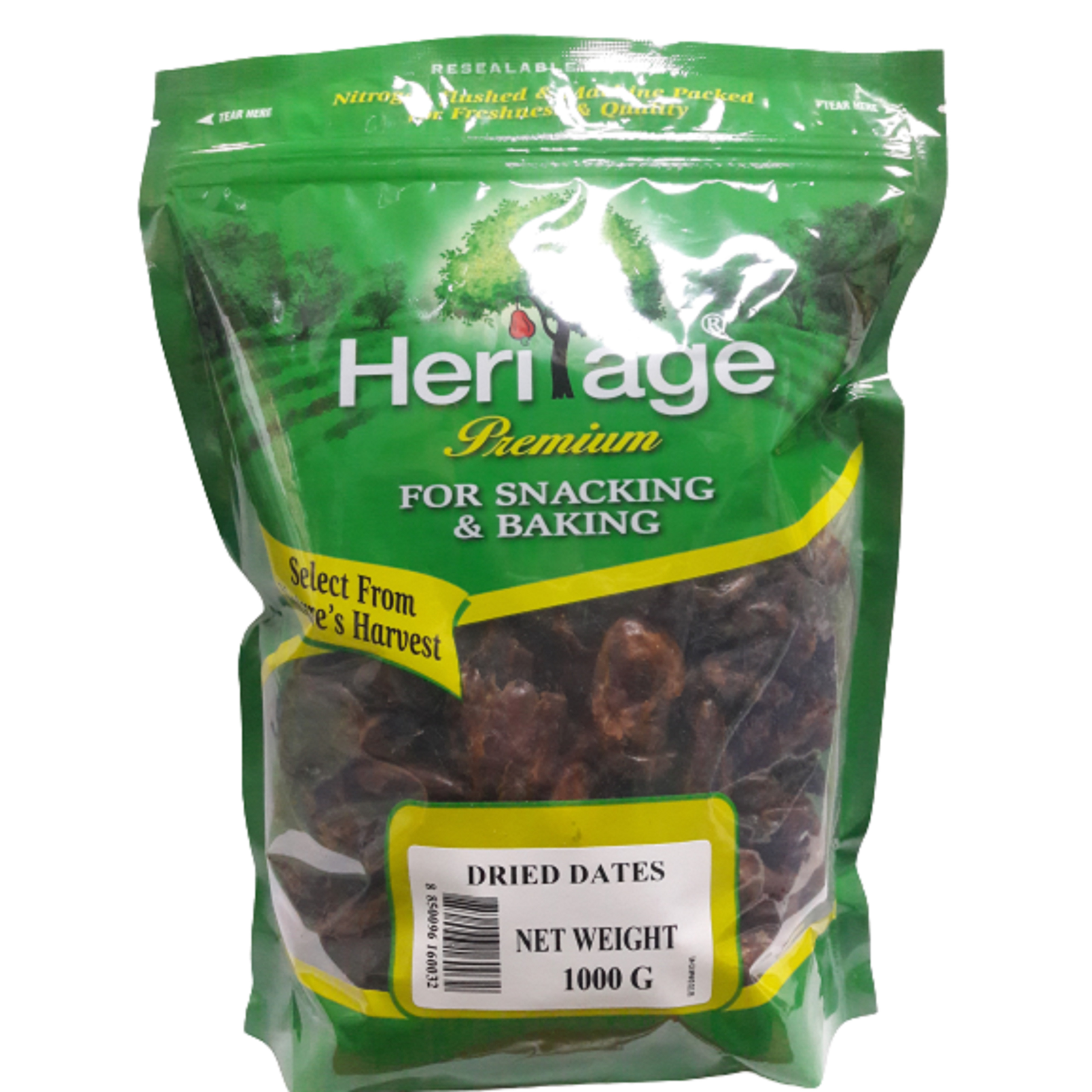 Quả chà là khô không hạt nguyên liệu trung đông, sản phẩm của tập đoàn Heritage Thái Lan gói 1kg - Dried Date