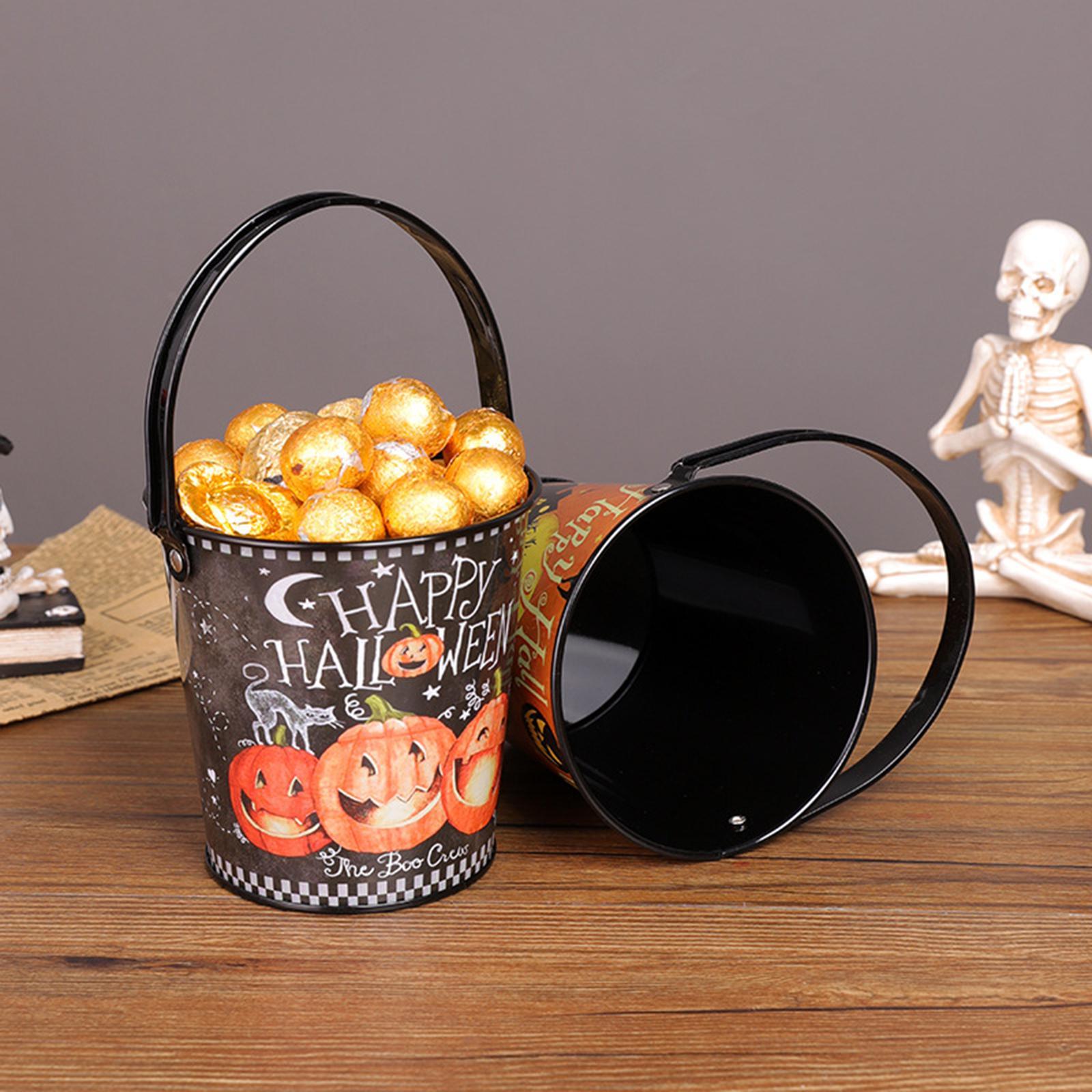 Halloween Pumpkin Buckets Candy Pail for Decoration Thanksgiving Party Favor