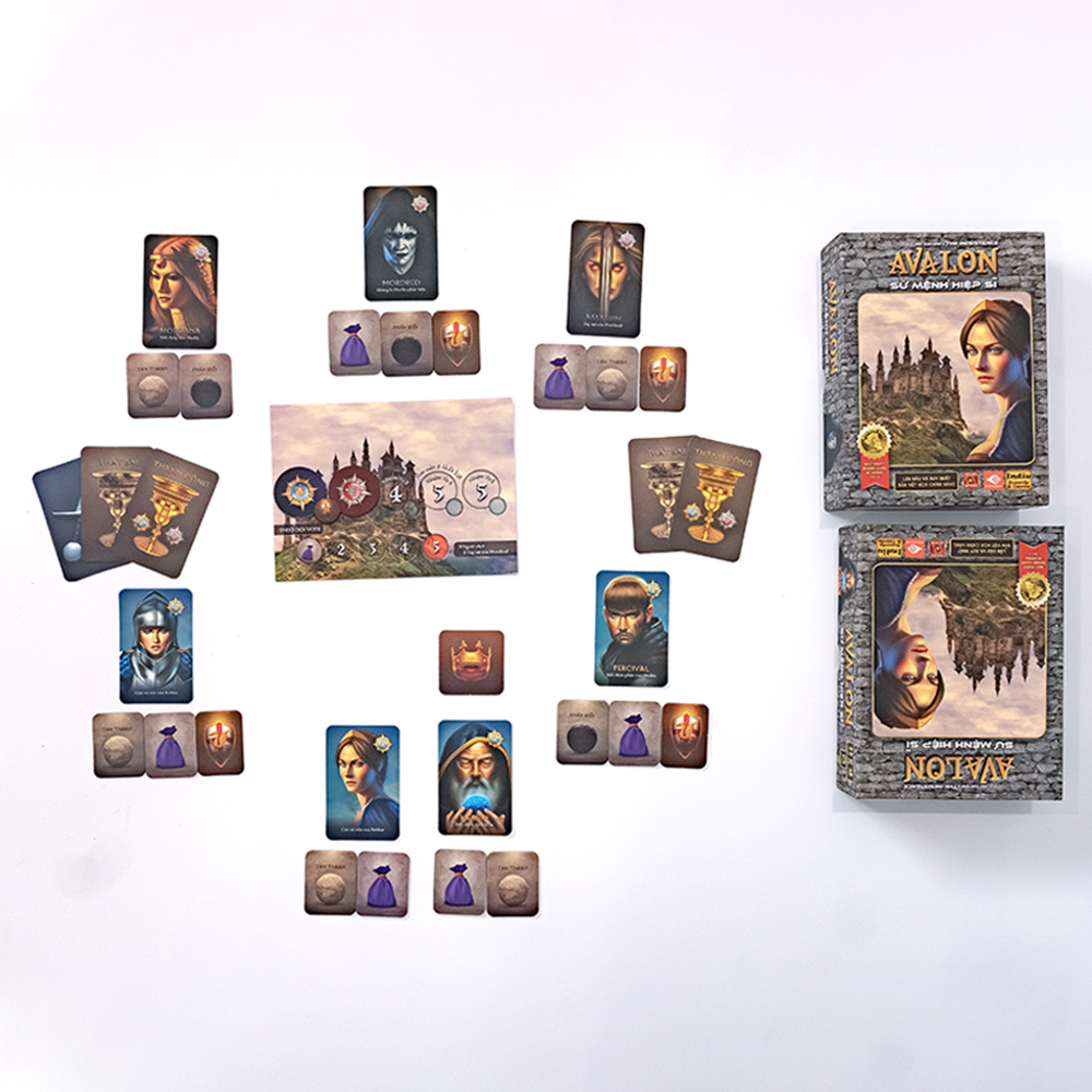 Board Game Avalon Việt Hóa - ẩn vai kịch tính hấp dẫn dành cho 5-10 người chơi