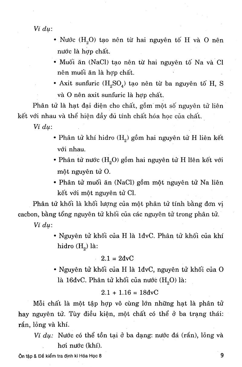 Ôn Tập Và Kiểm Tra Định Kì Hóa Học Lớp 8 (Tái Bản)