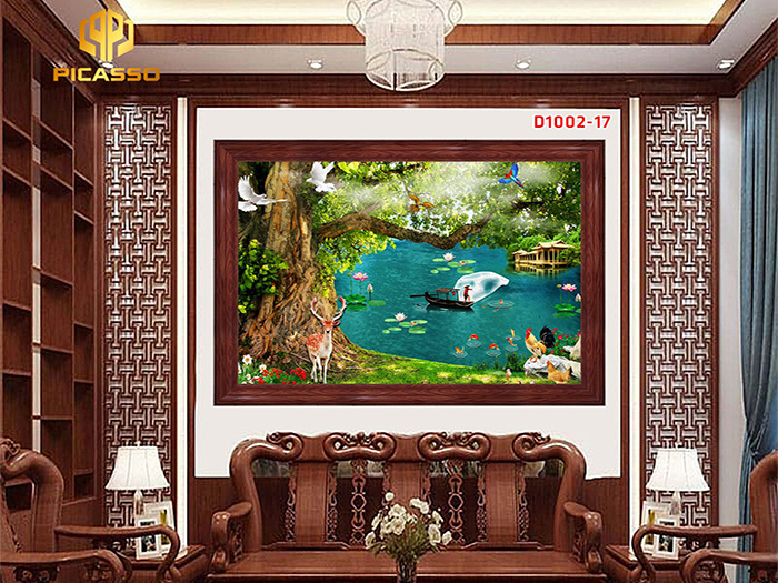 Tranh kính cường lực Sơn Thủy Hữu Tình D1002_05
