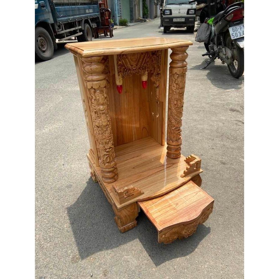 bàn thờ giá rẻ , Bàn thờ thần tài ông địa 42 x 68cm ,bàn thờ ông địa gỗ , bàn thờ