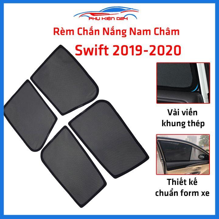 Bộ 4 rèm chắn nắng nam châm Swift 2019-2020 khung cố định chống tia UV