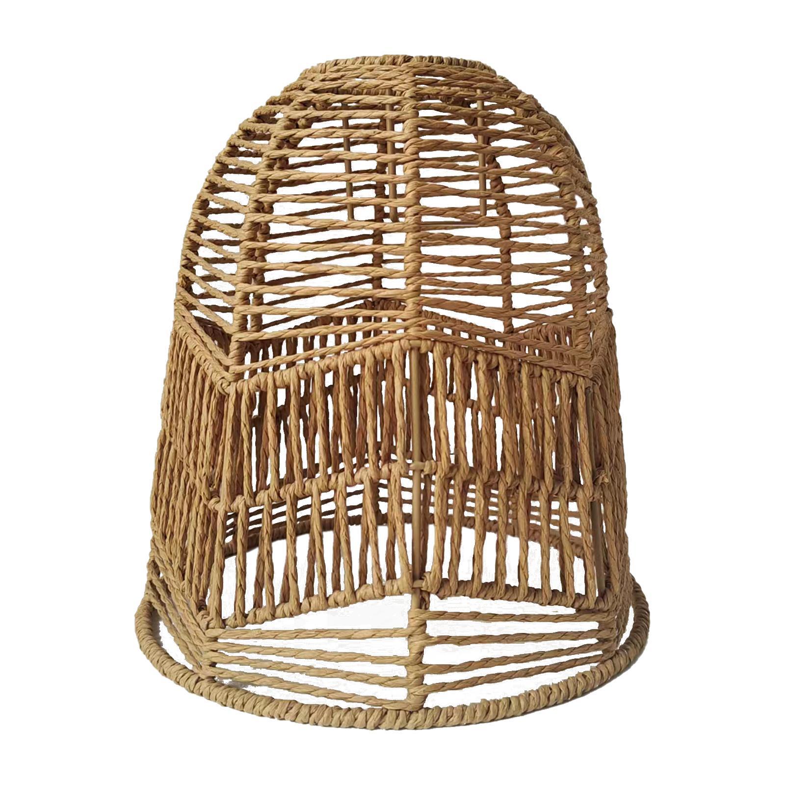 Woven Pendant Lamp Shade Rustic Ceiling Pendant Light Shade Chandelier Cover
