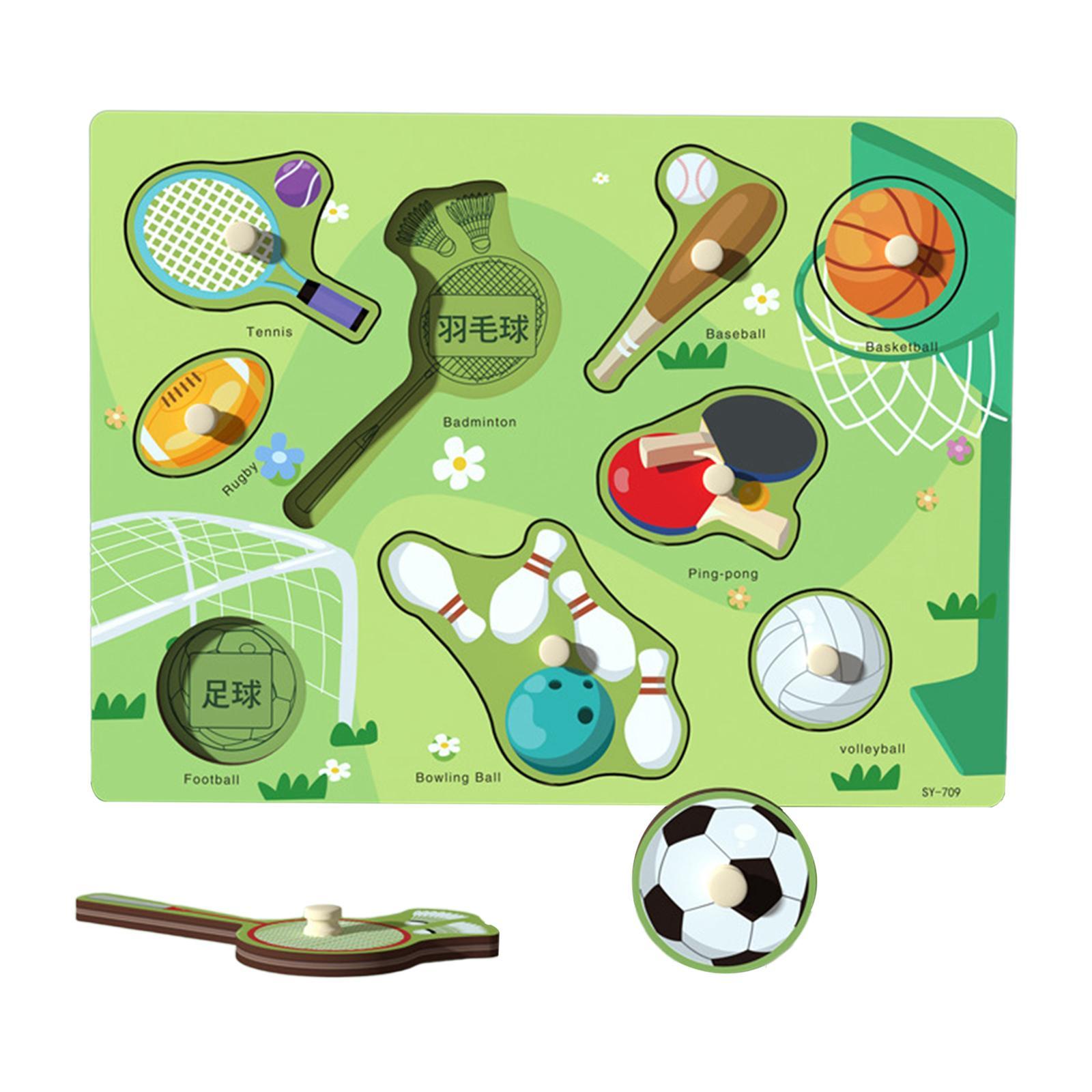 Wooden Jigsaw  Matching Game for Kids Children