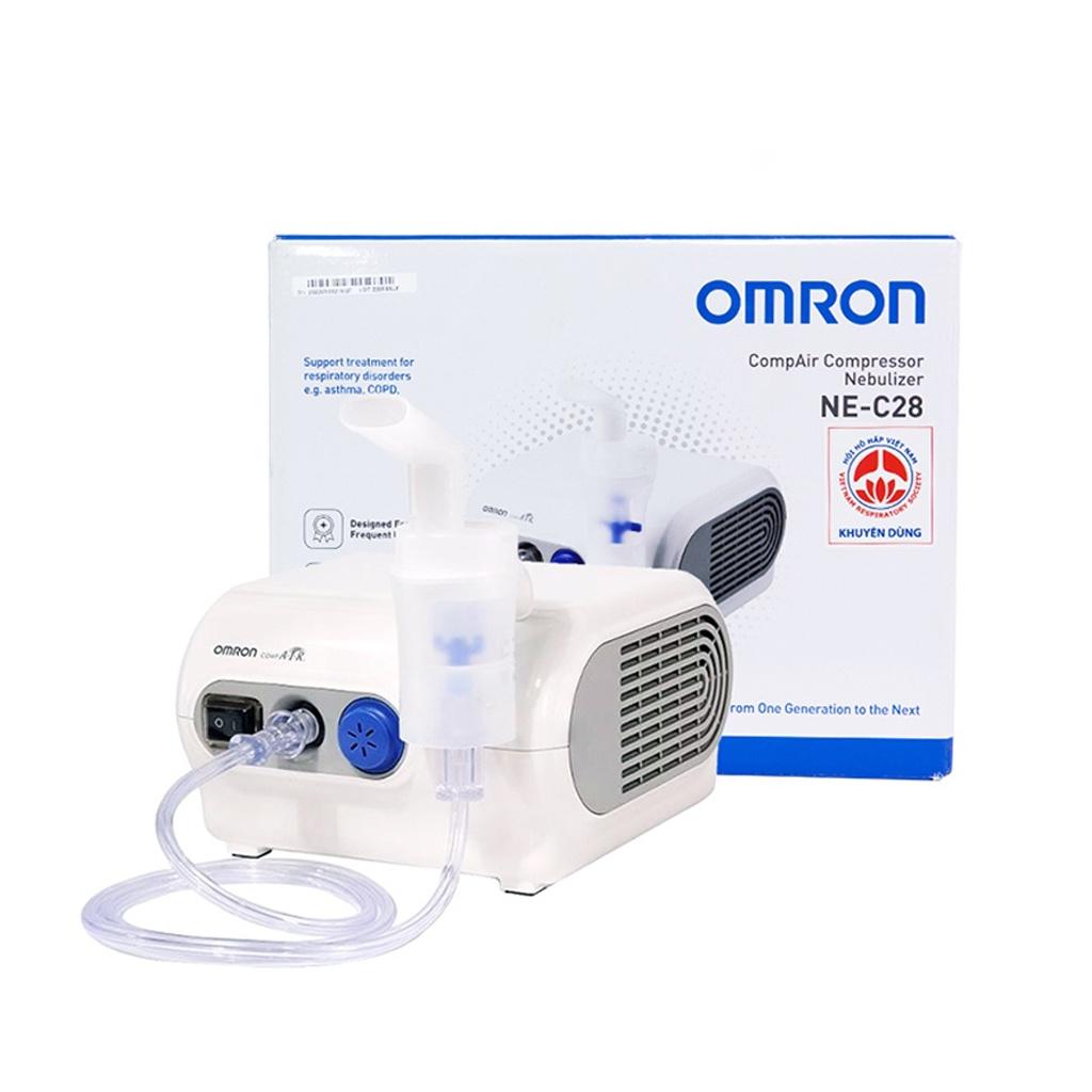 Máy Xông Mũi Họng Omron Ne-C28 Chính Hãng Nhật Bản, Thiết Kế Nhỏ Gọn Sang Trọng, Bảo Hành 2 Năm