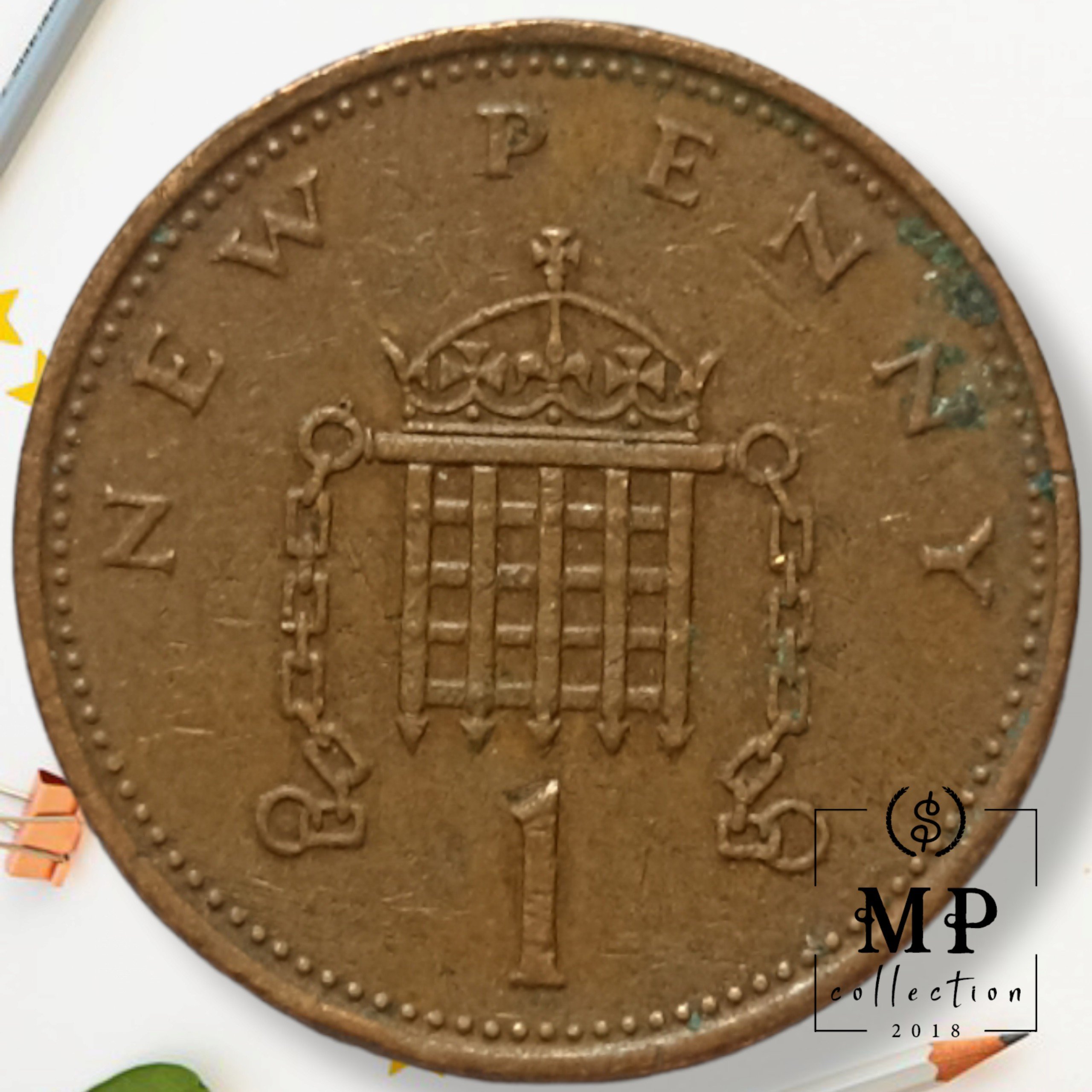 Đồng xu United Kingdom 1 New Penny 1985-1992