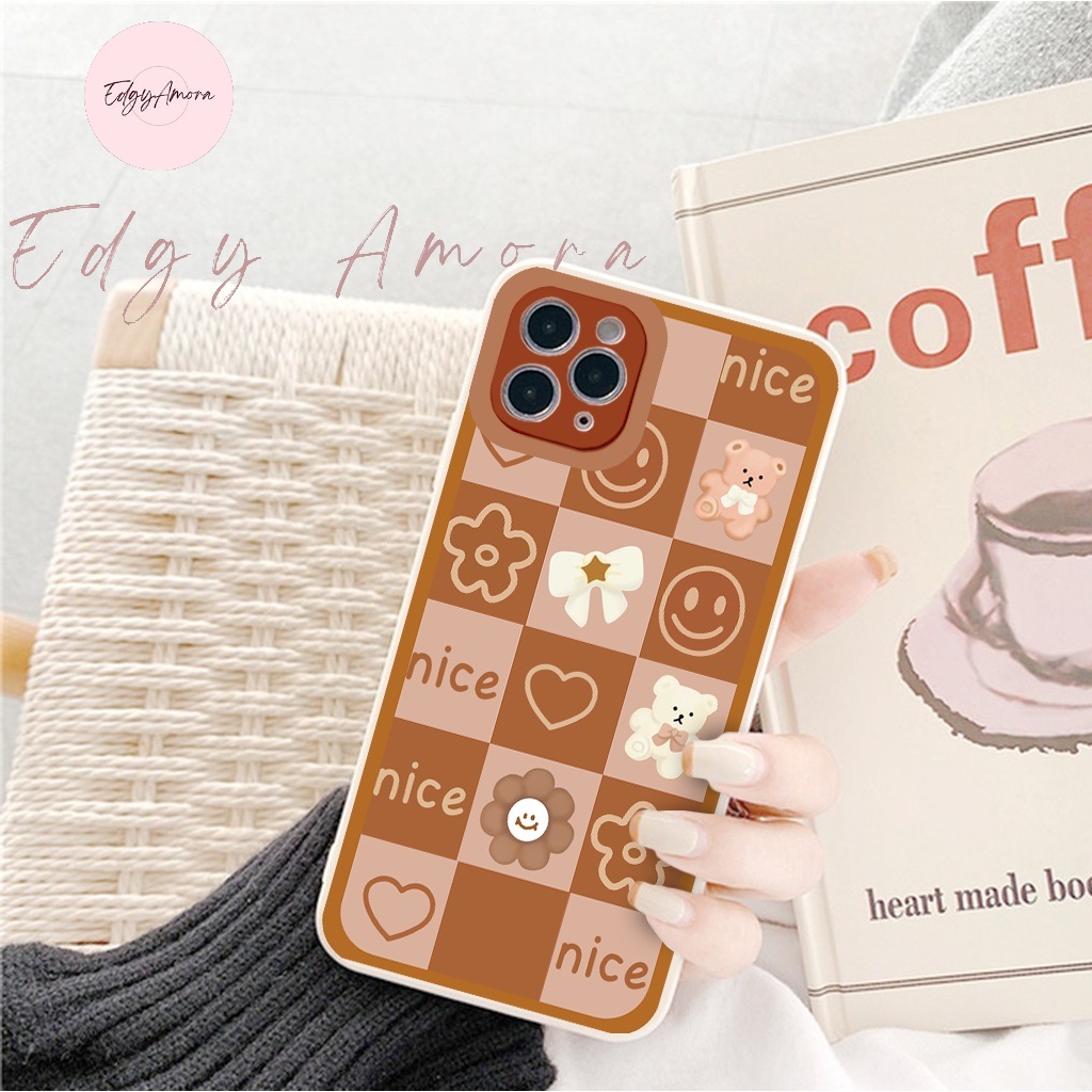 Ốp lưng Iphone chống sốc caro in hình gấu dành cho Iphone 11 / Phone 11 Pro / Iphone 11 Pro Max / Iphone 12 / Iphone 12 Pro / Iphone 12 Pro Max / Iphone 13 / Iphone 13 Pro / IPhone 13 Pro Max / Iphone 14/ Iphone 14 Pro / Iphone 14 Pro Max