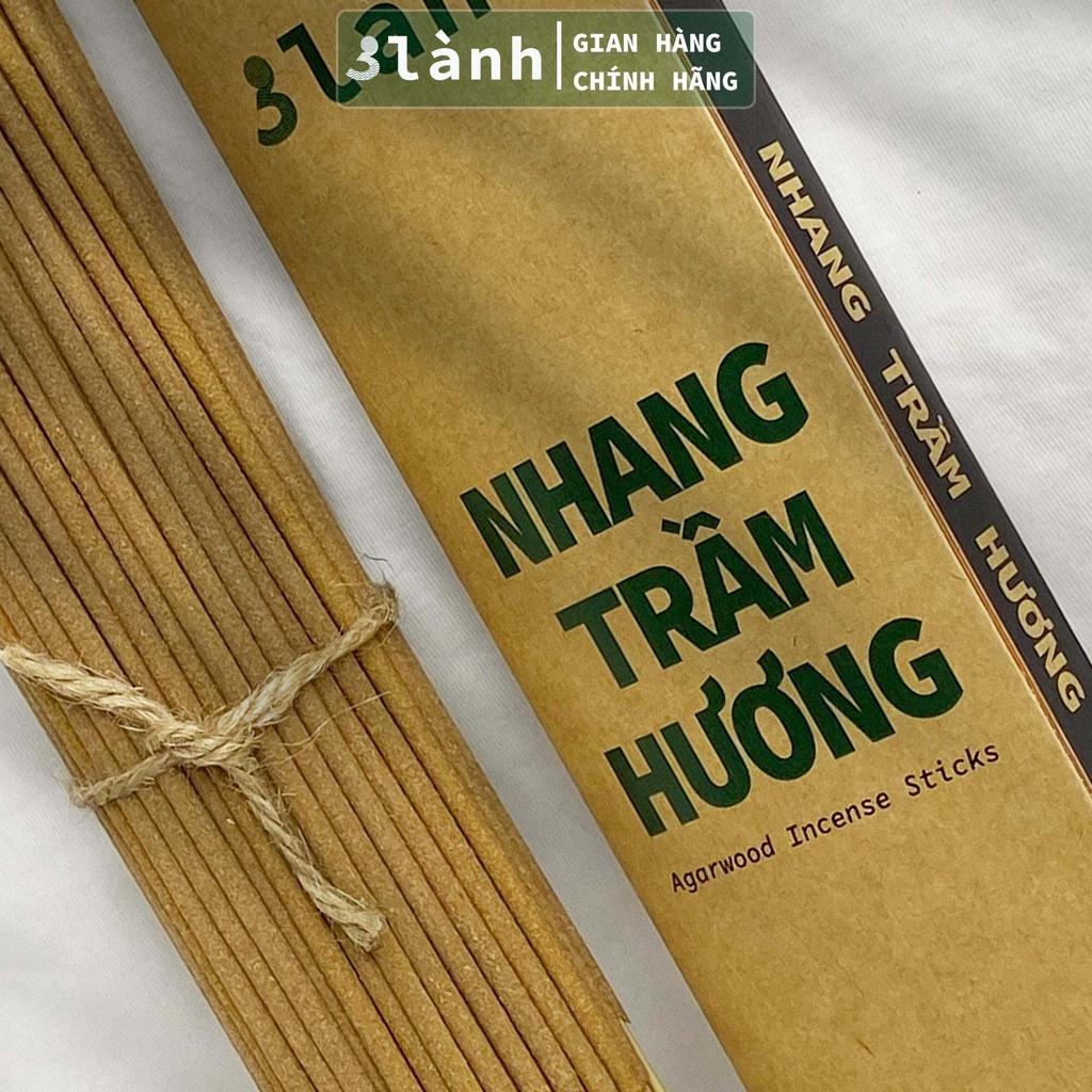 Nhang Trầm Hương Thượng Hạng 30-40cm, 100-400gr 3 Lành Tự Nhiên 100% &gt;15 Năm Trầm Thờ Cúng Thư Giãn Xông Nhà