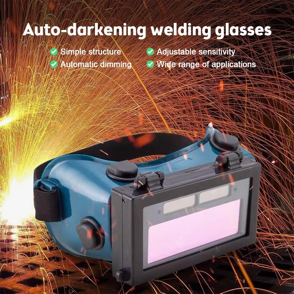 Kính Hàn Điện Tử Cao Cấp Tự Động Tối Khi Hàn – Chống Tia UV &amp; Hồng Ngoại đèn led