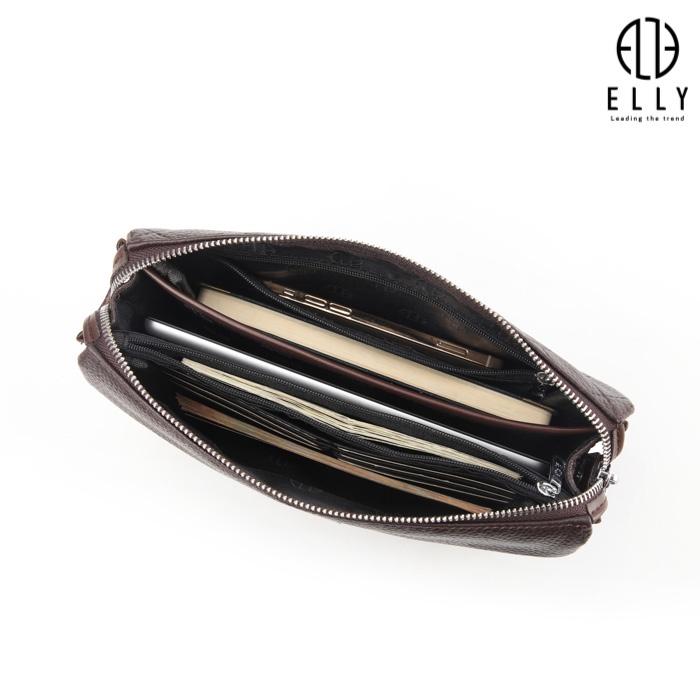 TÚI CLUTCH NAM DA THẬT ELLY HOMME – ECM11