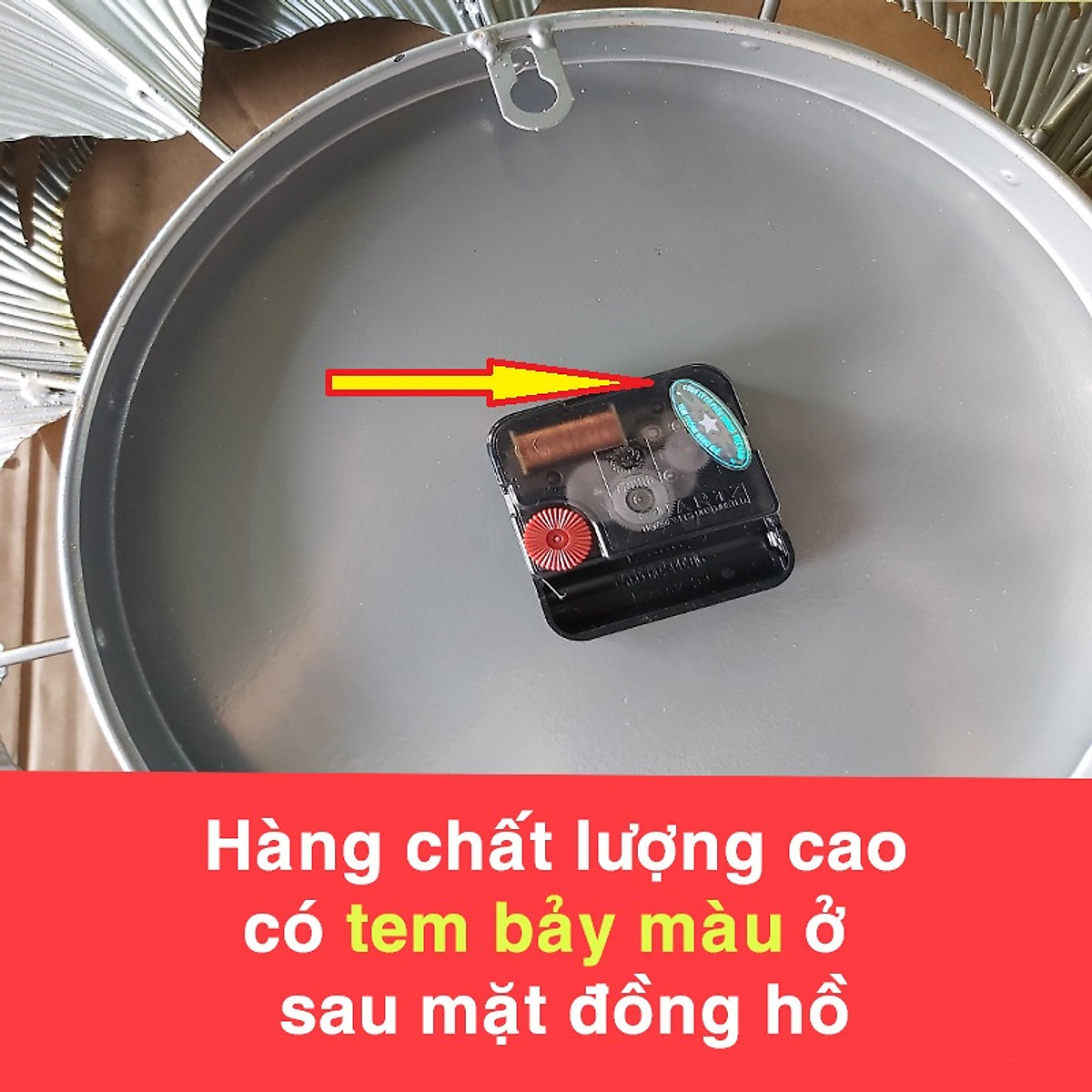 Đồng Hồ Treo Tường DC888 (Tặng Decal Cây và Chim T15)