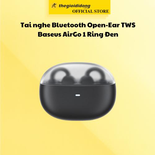 Tai nghe Bluetooth Open-Ear TWS Baseus AirGo 1 Ring Đen - Hàng Chính Hãng