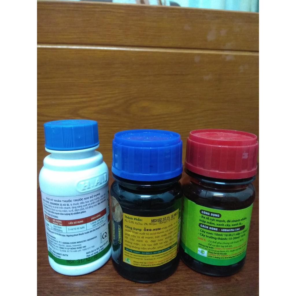 Combo kích rễ, dưỡng cây sau khi hoa tàn - Org hum-acroots-dekamon- chai 100ml