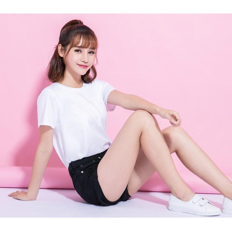 Áo Thun Trơn Tay Ngắn Basic Mùa Hè