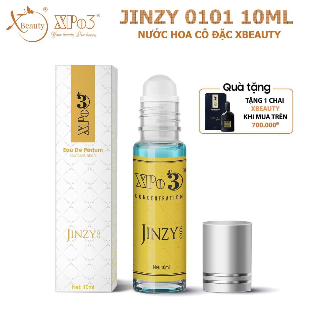 Nước hoa Nam Nữ cô đặc XBeauty XPo3 Jinzi 0101 Chai mini 10ML - Nước hoa thơm lâu cả ngày dành cho Nam &amp; Nữ (Unisex)