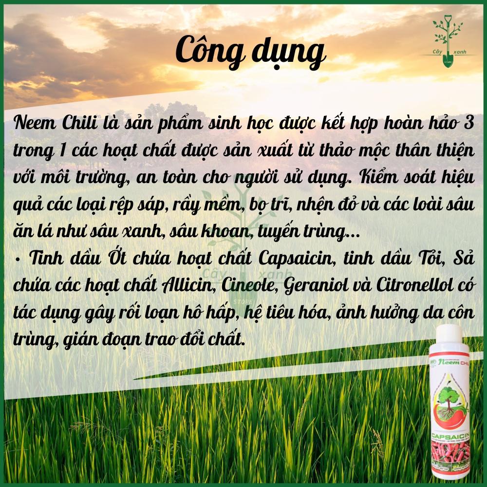 Neem Chili Chất Bám Dính Sinh Học 150ml - Điền Trang Trừ Bọ Trĩ