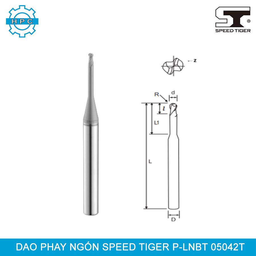 Dao phay cầu cổ dài Speed Tiger P-LNBT 05042T