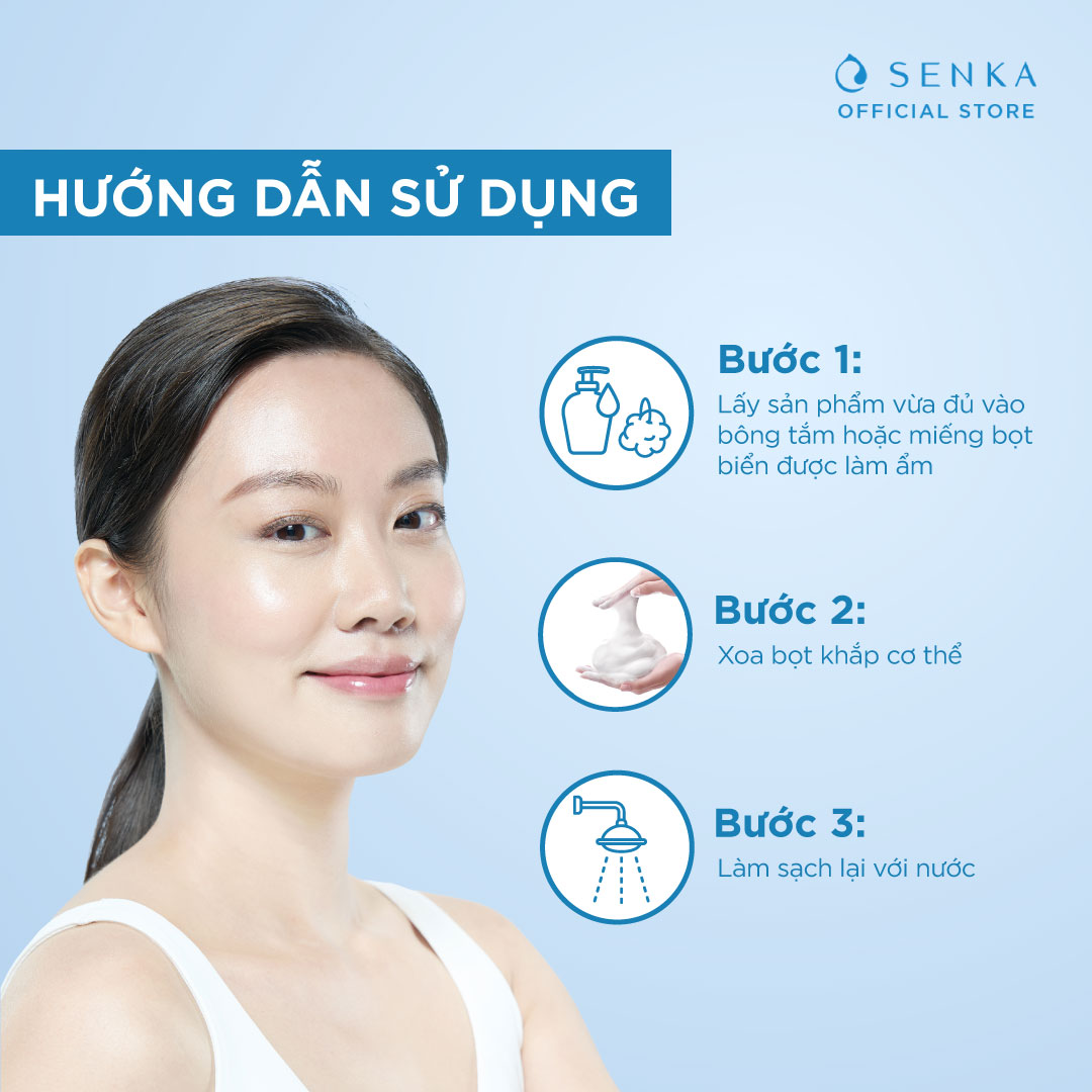 Sữa tắm dưỡng ẩm hương hoa dịu ngọt Senka Perfect Bubble for Body Sweet Floral 500ml