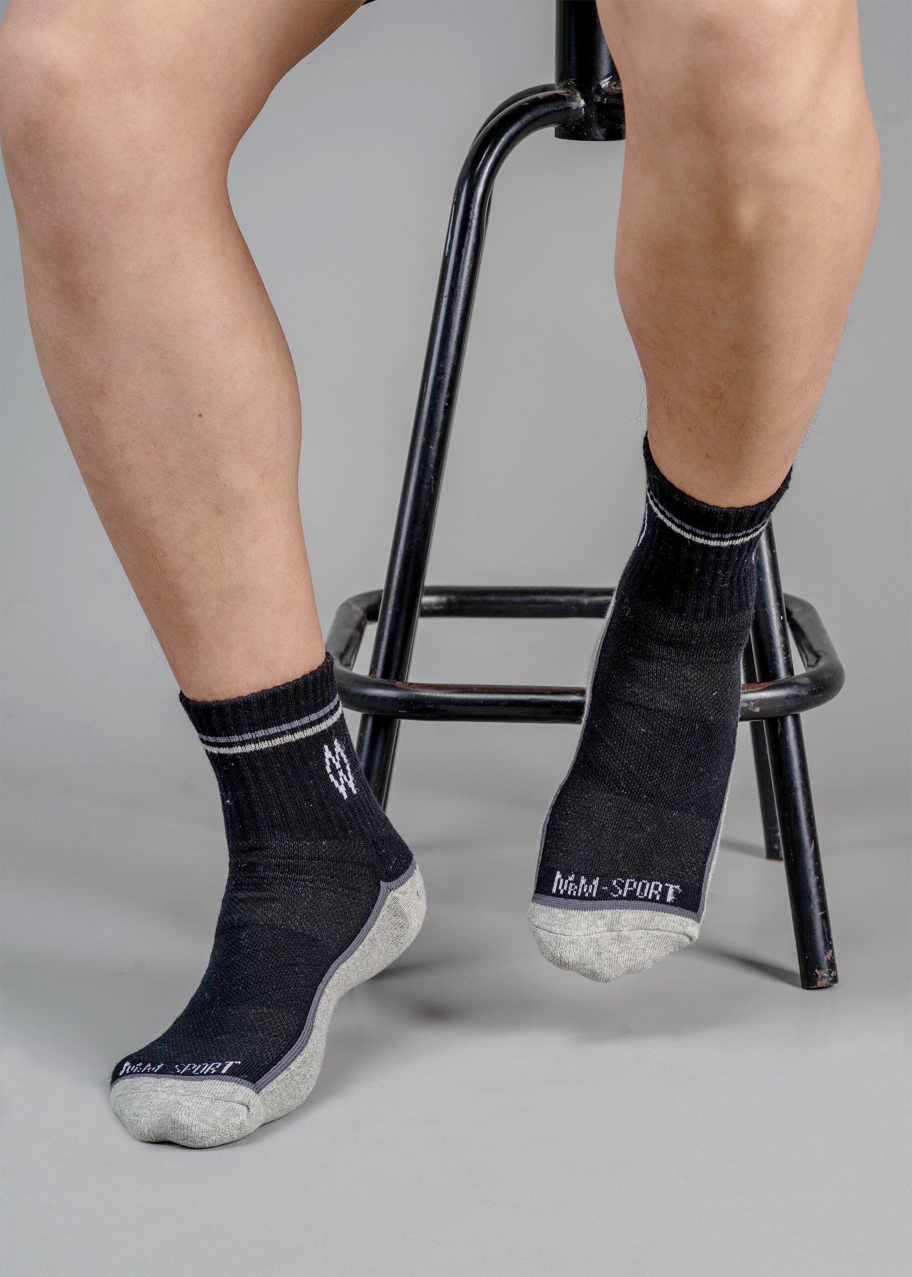 Combo 5 Đôi Tất Vớ Thể Thao, Vớ Đá Banh, Vớ Chạy Bộ Cổ Dài, Sợi Cotton Cao Cấp Chống Hôi Chân, Chống Phồng Rộp Chân, Chống Trượt Co Giãn 4 Chiều Mrm Manlywear - MM