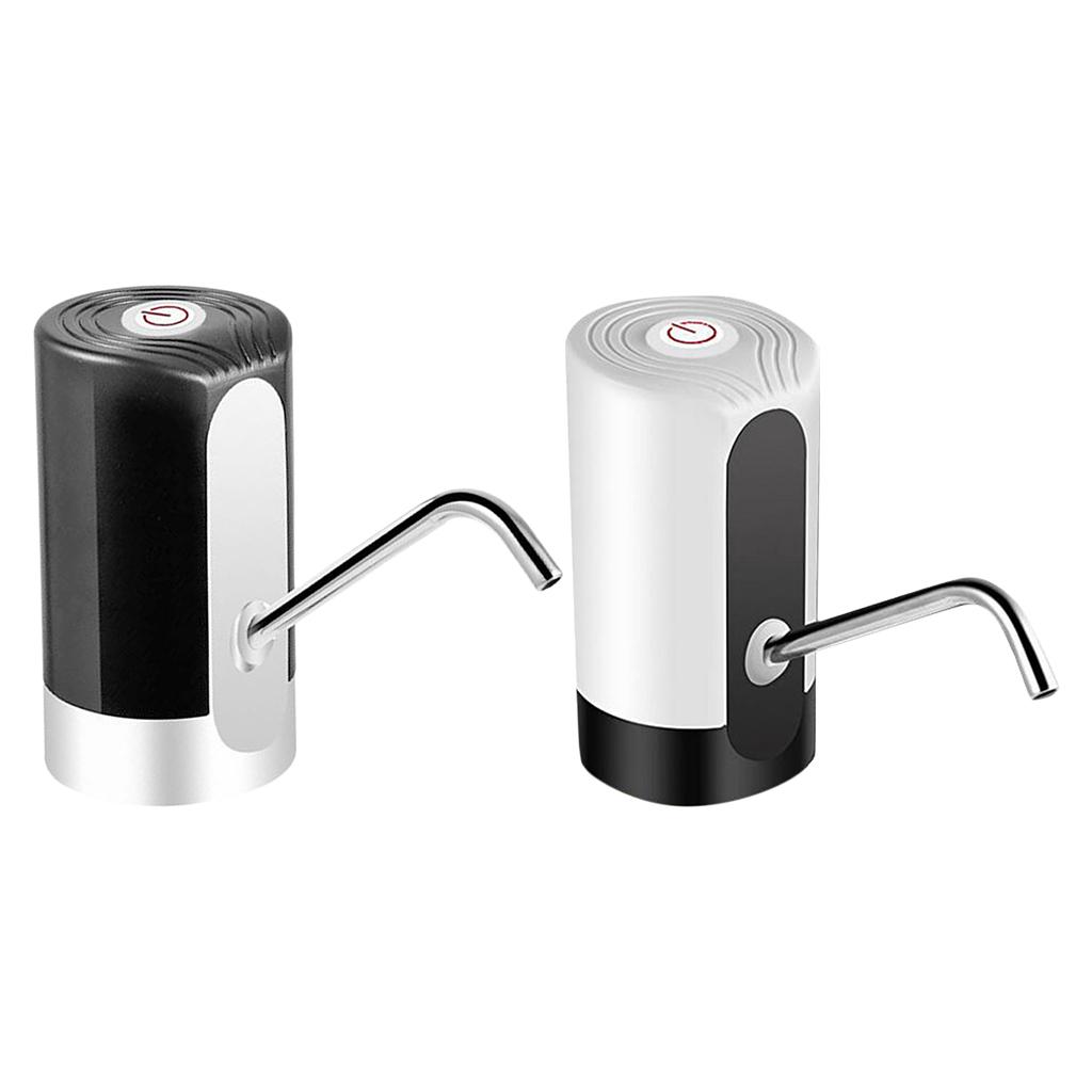 Household Electric Automatic Water Bottle Pump Dispenser Rechargeable Black