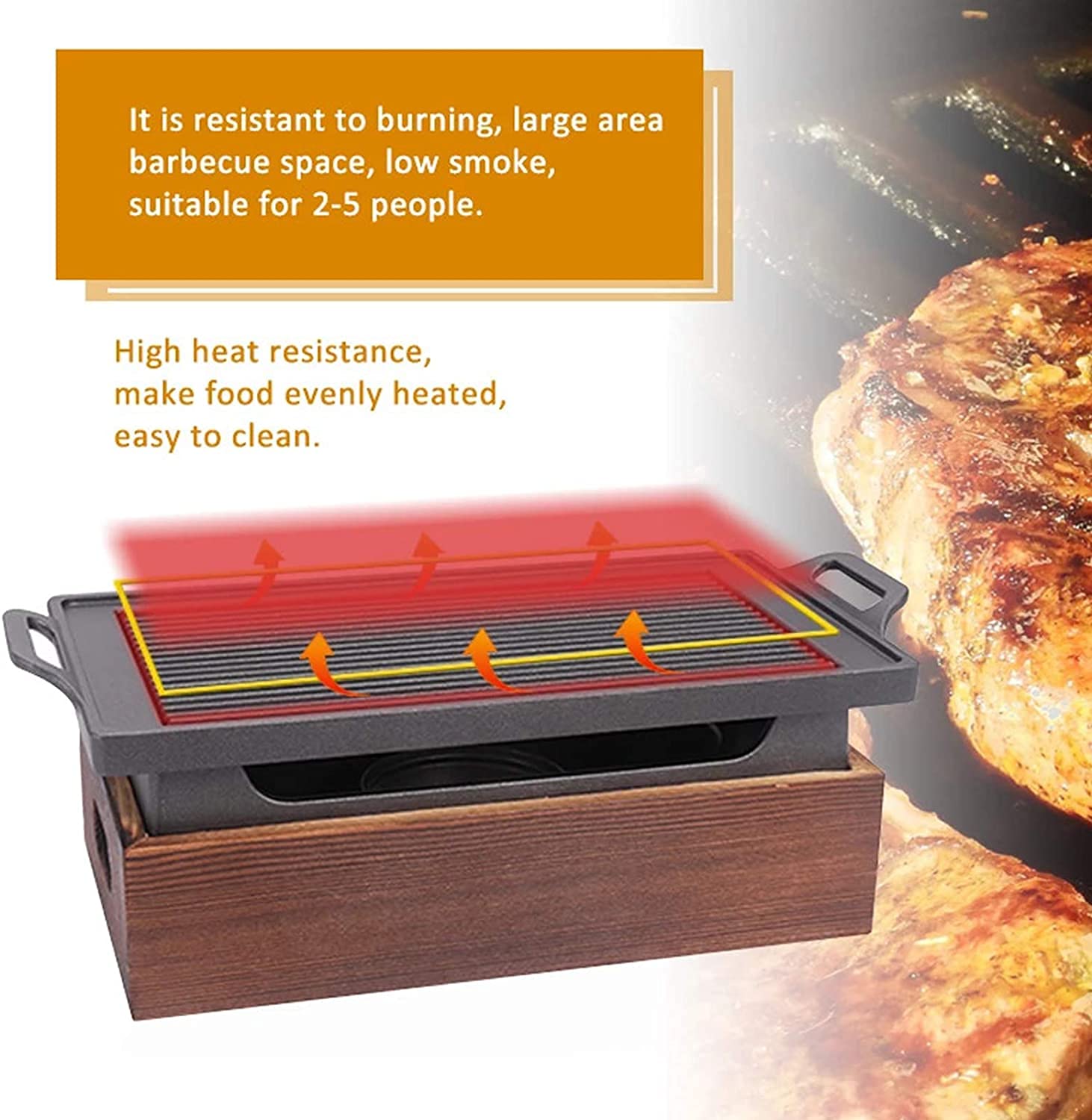 Bếp nướng cồn kiểu Nhật Japanese Style Alcohol Stove Grill Practical BBQ Tray