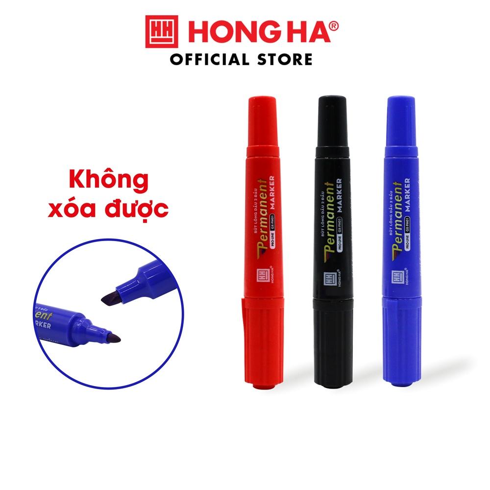 Bút lông dầu 2 đầu không xóa được GX-PM01 Hồng Hà - 6668