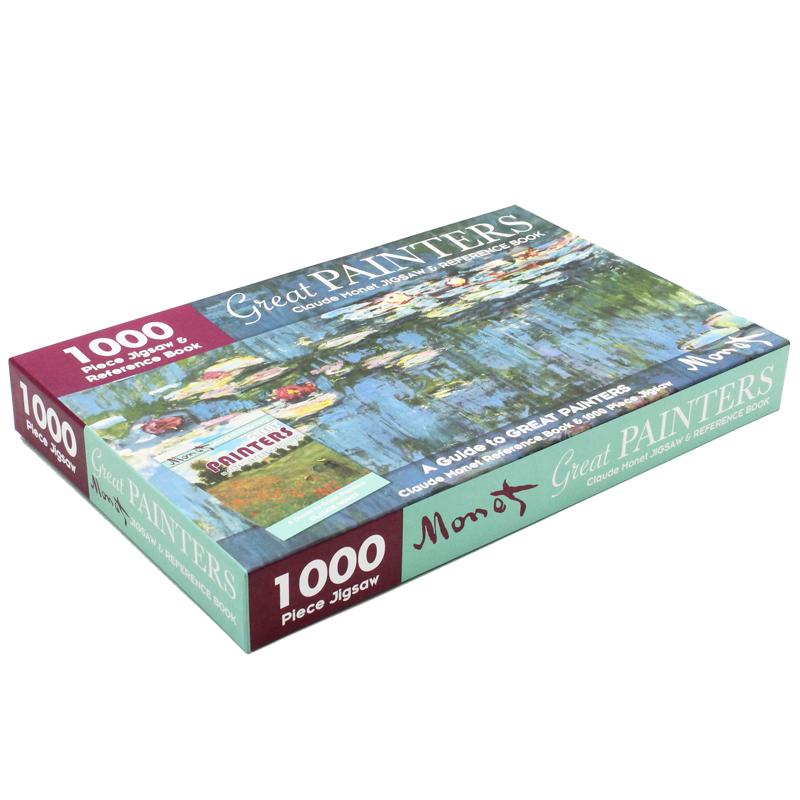 1000 Piece Jigsaw &amp; Reference Book: Great Painters Claude Monet