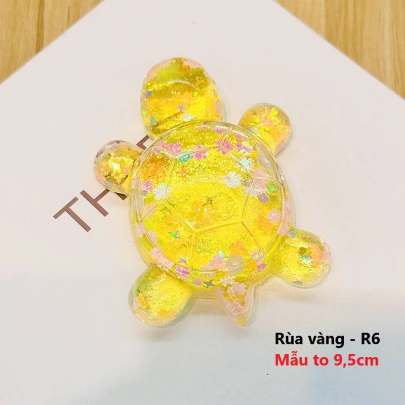 Rùa nước KHỔNG LỒ size 9,5cm mô hình túi mù 10 màu đồ chơi mô hình nhân vật DIY trang trí decor phát sáng B209