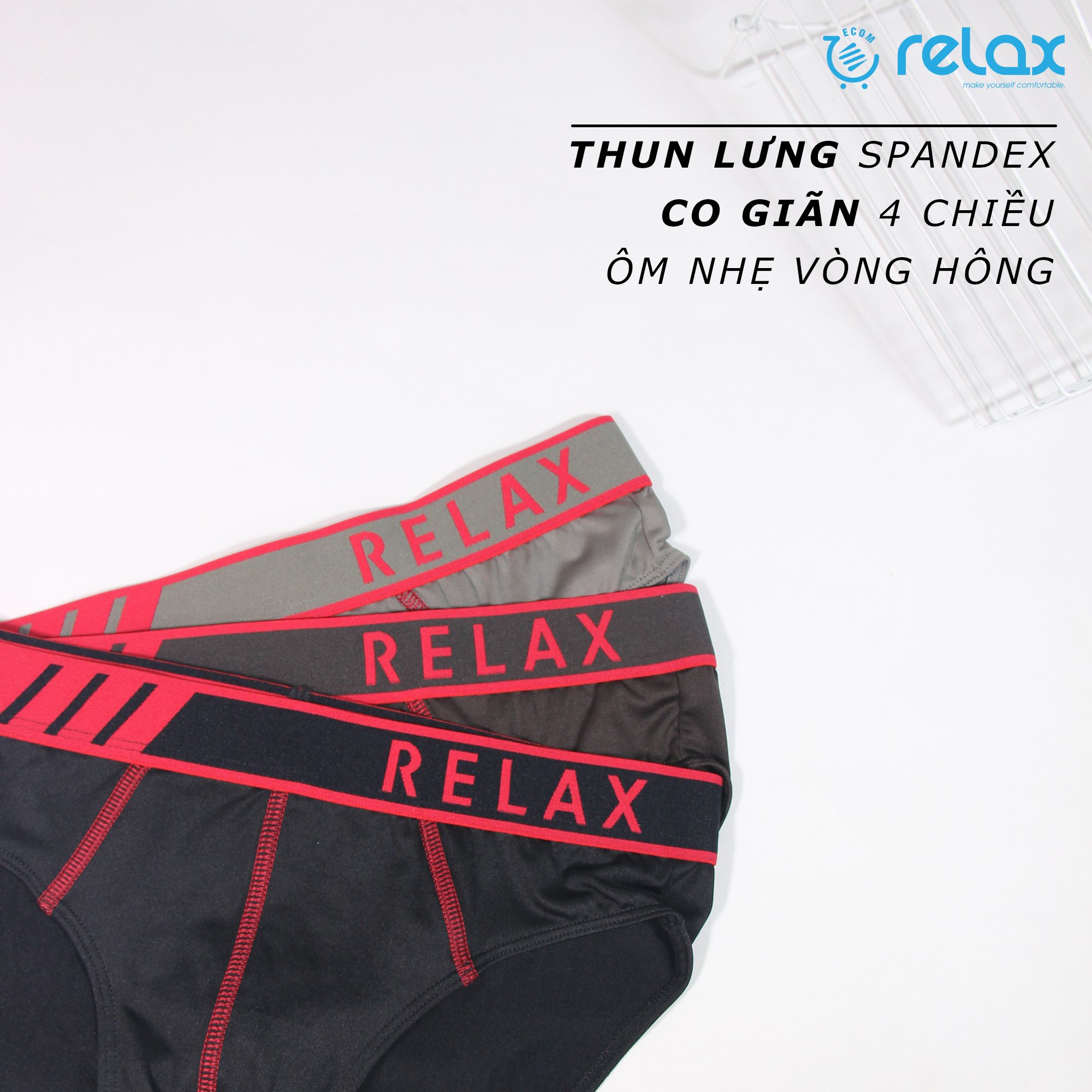 quần lót nam relax underwear thun lạnh cao cấp chính hãng, quần sip nam rltk16