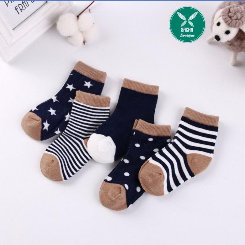 Tất cao cổ COTTON cho bé trai bé gái , vớ trẻ em mềm mại cho bé từ 1 đến 9 tuổi