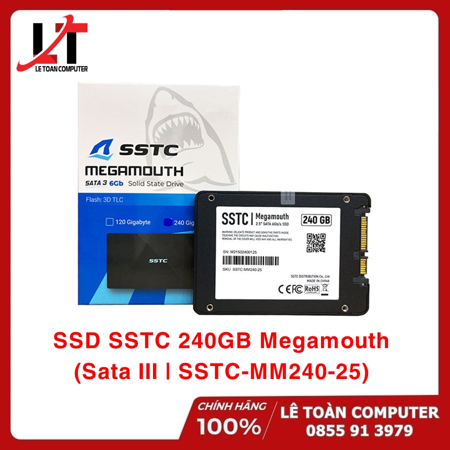 Ổ Cứng SSD 240GB SSTC Megamouth Sata III (SSTC-MM240-25) - Hàng Chính Hãng