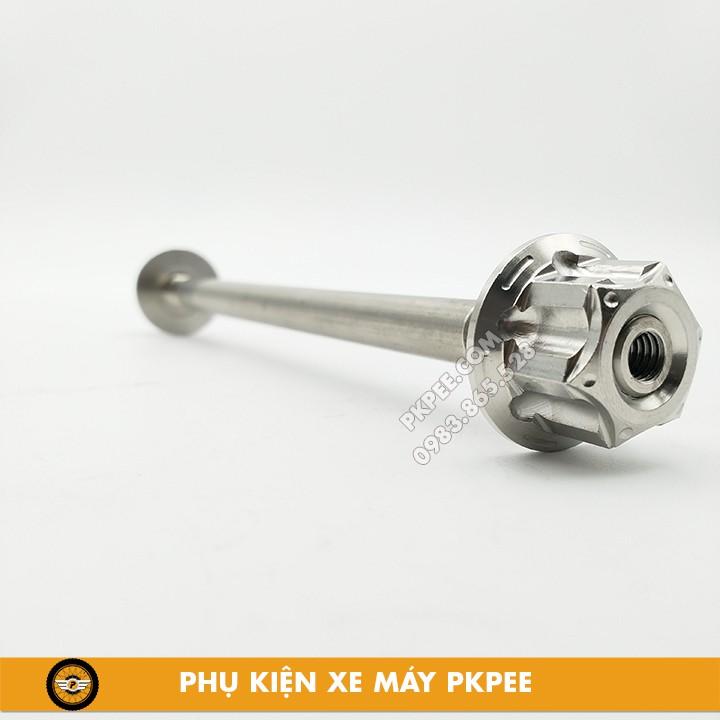Combo Cốt Inox Bánh Xe Trước, Sau Găn Wave, Dream, Sirius, Exciter, Winner, Raider, Satria Kèm Tán Inox