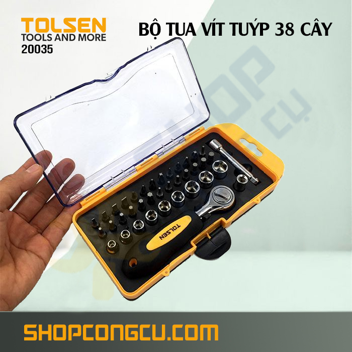 Bộ tua vít tuýp 38 cây Tolsen 20035