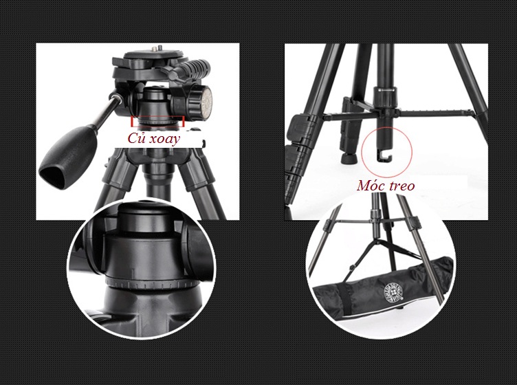 CHÂN MÁY ẢNH TRIPOD BEIKE Q-111 - HÀNG NHẬP KHẨU