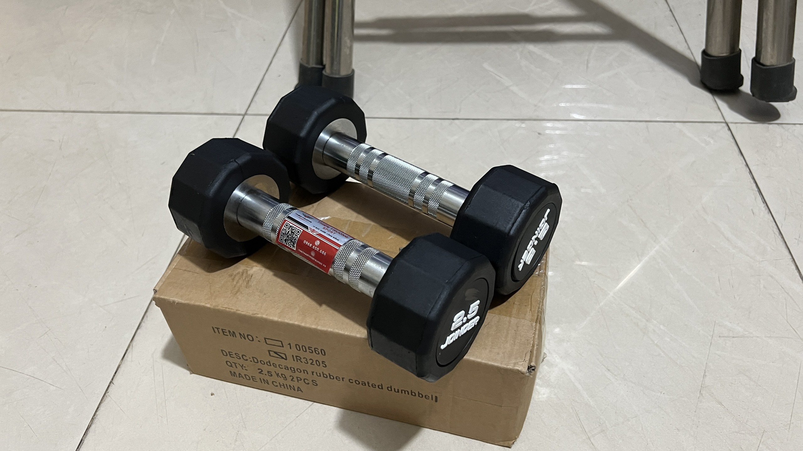 Tạ tay bọc cao su Iron Grip 10kg 1 quả T THIEN TRUONG SPORT