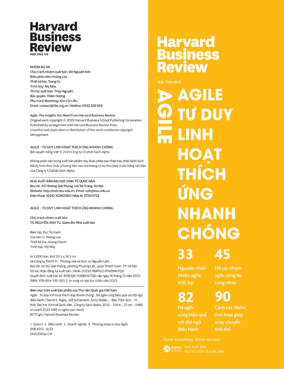 HBR - Agile - Tư Duy Linh Hoạt, Thích Ứng Nhanh Chóng_AL