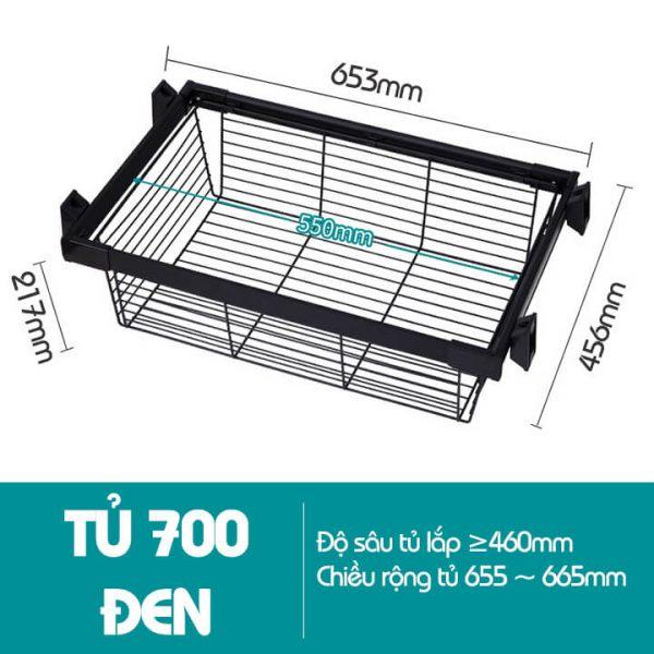 Khung Rổ Đựng Quần Áo Có Ray Trượt TT06