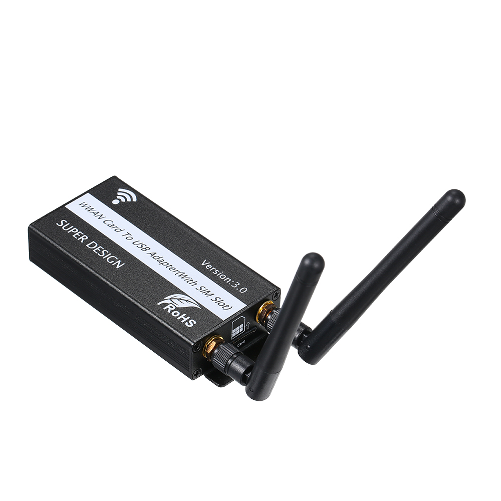 Bộ Chuyển Đổi Thẻ Wwan Sang USB Có Khe Cắm Thẻ Sim Với Cáp Micro USB Female Sang USB 2.0 Male