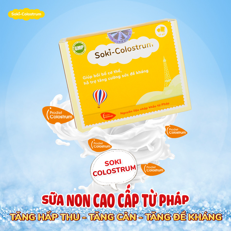 [HÀNG CÔNG TY] SOKI COLOSTRUM - TĂNG CƯỜNG ĐỀ KHÁNG CHO TRẺ