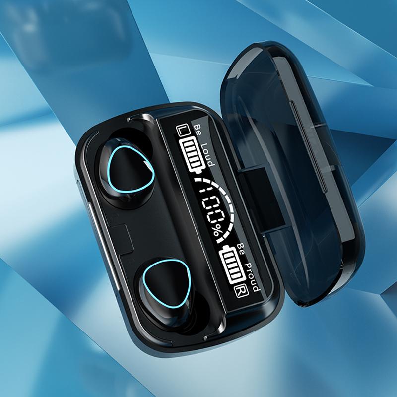 M10 Tai Nghe Không Dây Bluetooth Tai Nghe Nhét Tai Chống Nước Tai Nghe Thể Thao Tai Nghe Nhét Tai Dành Cho Huawei Iphone OPPO Xiaomi TWS Âm Nhạc Tai Nghe