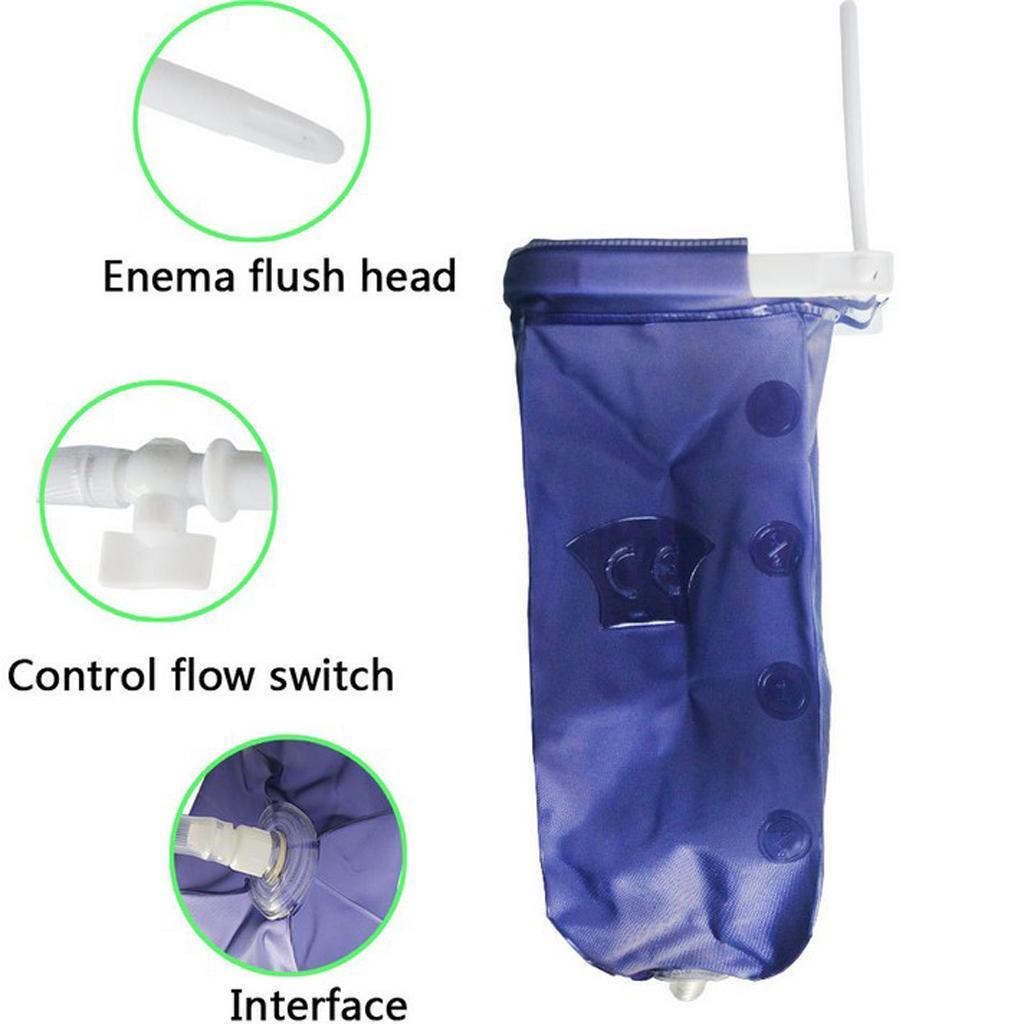 2L Premium Women Men Enema Bag Kit Vaginal Douche Cleaning Container