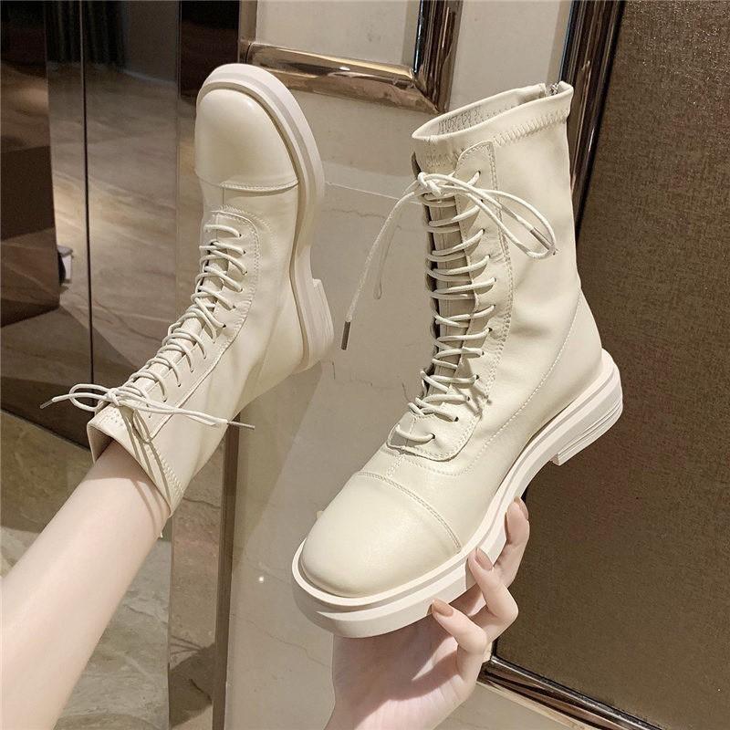 Bốt nữ cao cổ Ulzang dây nhiều mã A88 kiểu dáng hàn quốc trẻ trung siêu hót