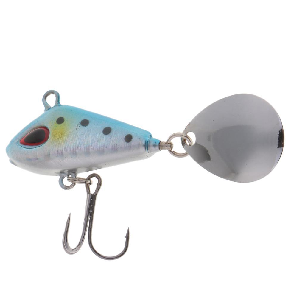 2 Pieces Artificial Metal Hard Sequins Sea Fishing Spoon Lures
