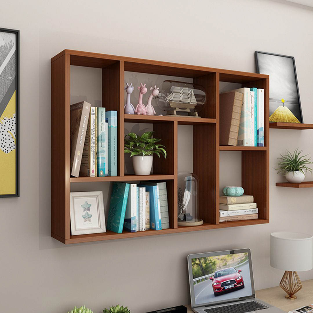 Kệ gỗ treo tường trang trí hiện đại SMLIFE Wibur | Gỗ MDF dày 17mm chống ẩm | D120xR20xC80cm