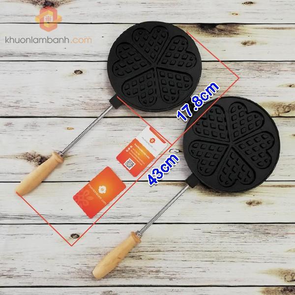 Khuôn bánh kẹp tàn ong trái tim TT475
