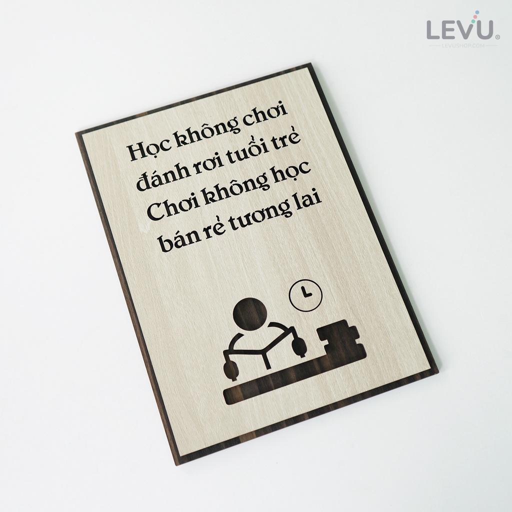 Tranh treo tường trang trí phòng học truyền cảm hứng LEVU LV076