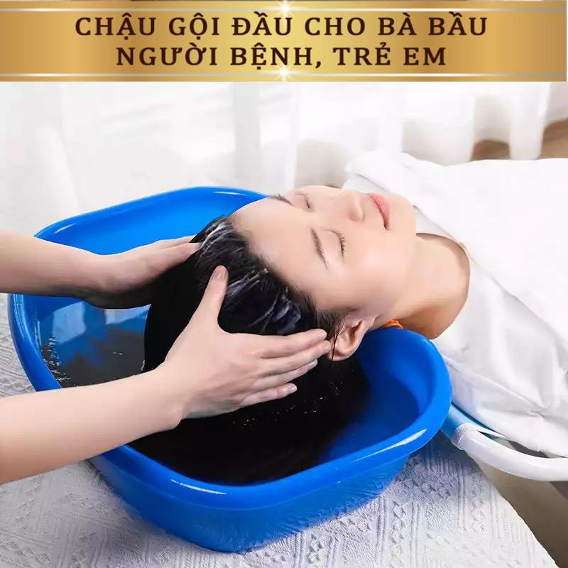 Chậu Gội Đầu Tại Giường, Tại Nhà, Thau Gội Đầu Chất Liệu Nhựa Cao Câp Siêu Bền