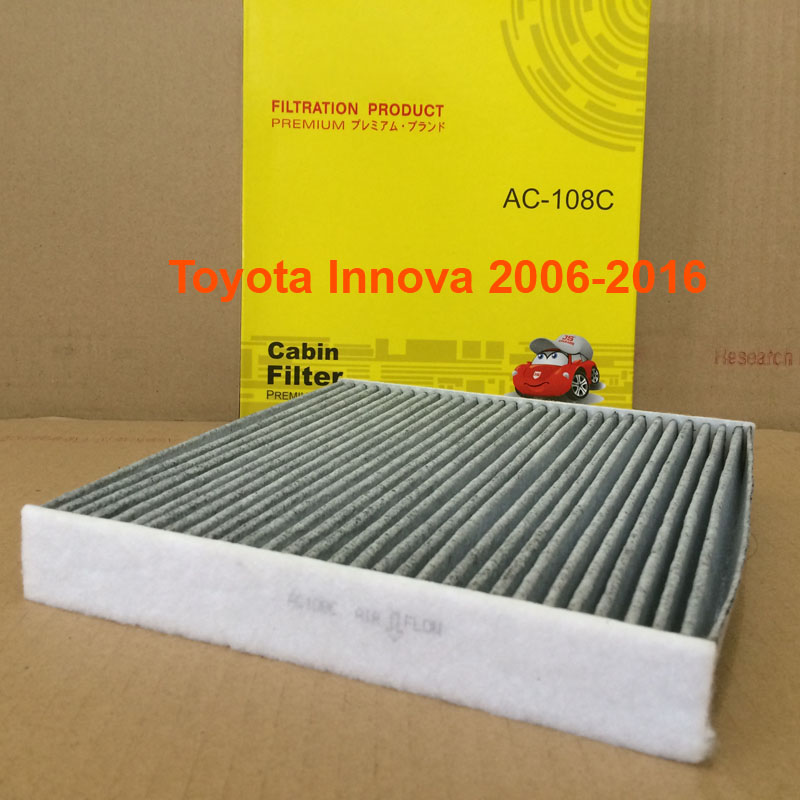 Lọc gió điều hòa cho xe Toyota Innova 2005, 2006, 2007, 2008, 2009, 2010, 2011, 2012, 2013, 2014, 2015, 2016 87139-0N010 mã AC108-8